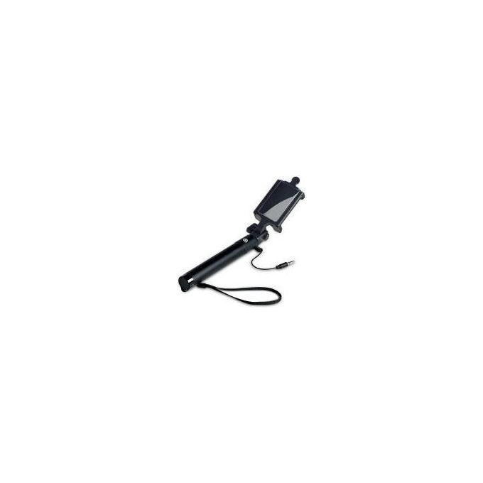 Celly SELFIEHD Bastone Selfie Telescopico con Specchio Supporto Universale Smartphone fino a 5.5'' Lunghezza max 70cm colore Nero
