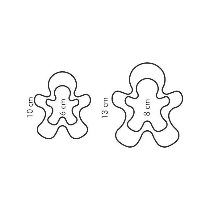 Tescoma Taglia Biscotti Omino Set 2 Delicia
