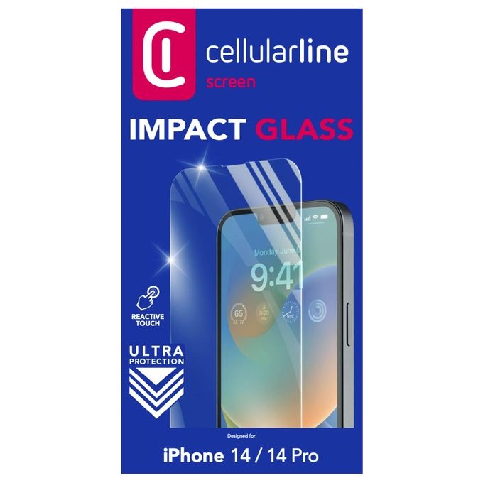 Cellular Line Pellicola Protettiva Second Glass Ultra per iPhone 14-14 Pro