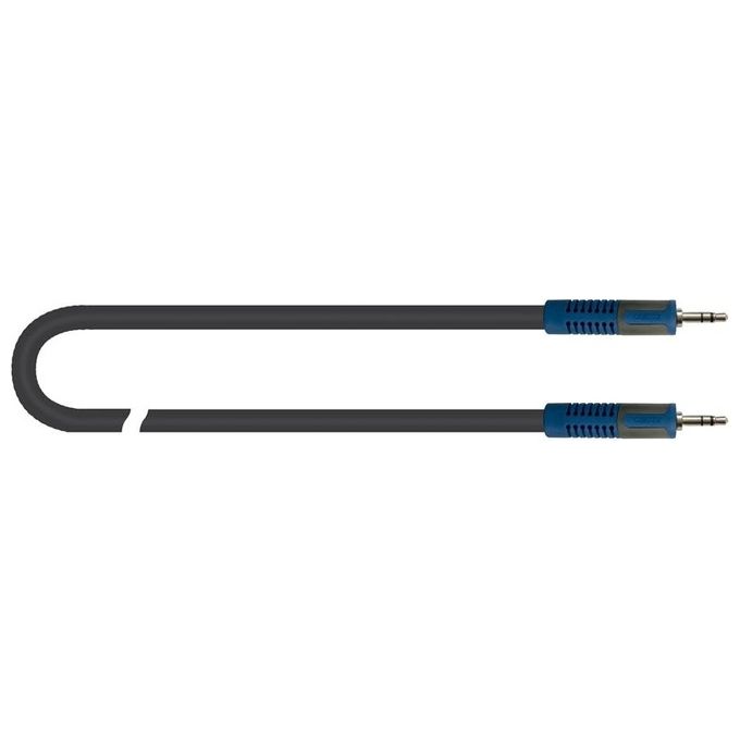Quiklok RKSA-138-5 Cavo Audio con 2 Connettori Maschio da 3,5mm Nero