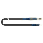 Quiklok RKSA-139-3 Cavo Audio 3m con 2 Connettori maschio da 3,5mm e 6,35mm Nero