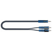 Quiklok Cavo Assemblato Adattatore Stereo 3.5mm Jack Maschio-2 x Rca Maschio 5mt