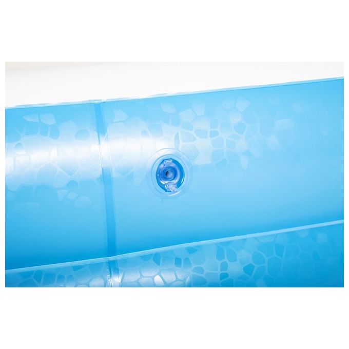 Bestway 54006-2 Piscina Family Rettangolare Gonfiabile a 2 Anelli Dimensioni 262x175x51 cm Capacita' 778 L colore Blu