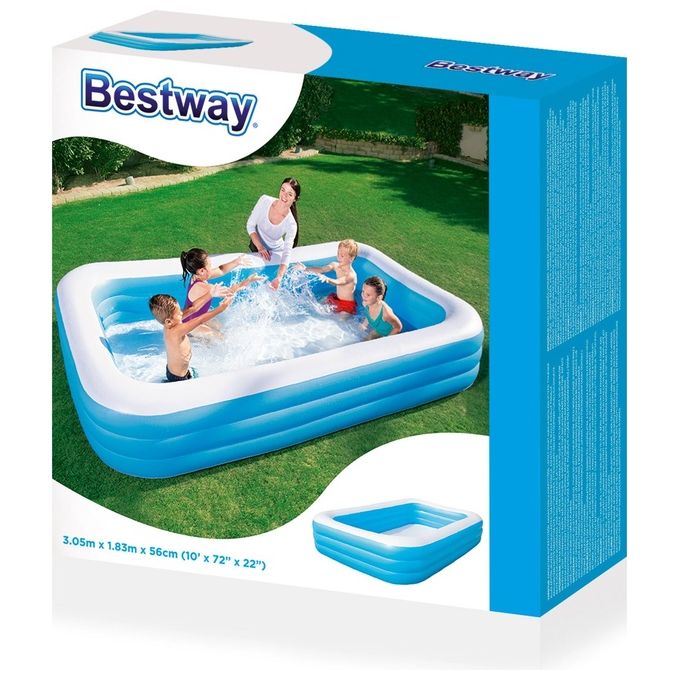 Bestway 54009 Piscina Rettangolare Family 305X183 H 56