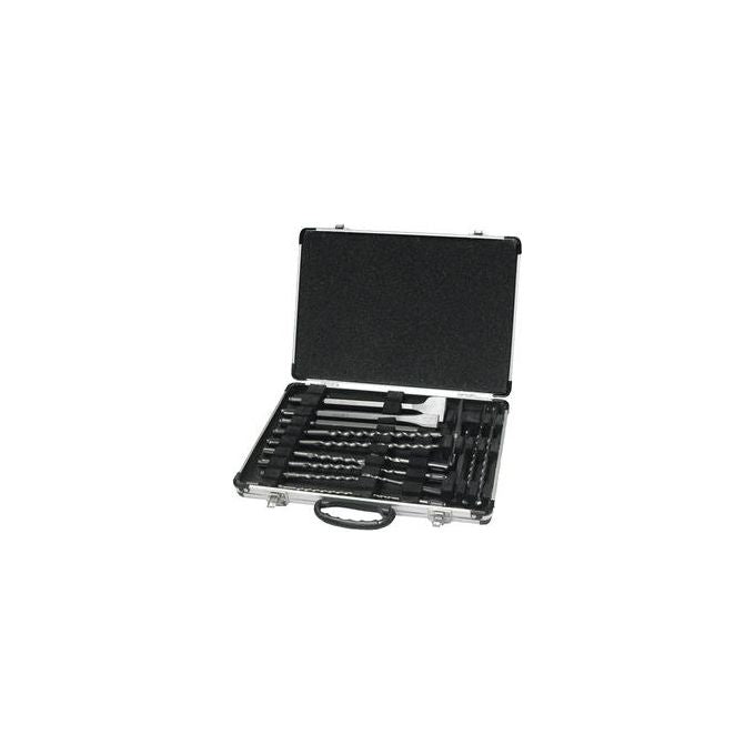 Makita D-42444 Set Punte e Scalpelli SDS-Plus 17 Pezzi Valigetta Alluminio Foratura Calcestruzzo