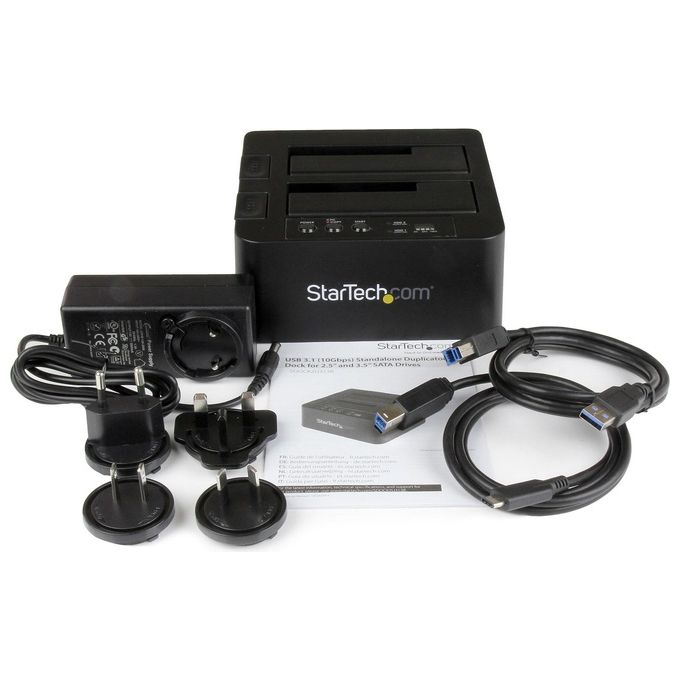 StarTech Duplicatore Disco Rigido 2 Alloggiamenti per 2.5'' e 3.5'' Sata Ssd-Hdds