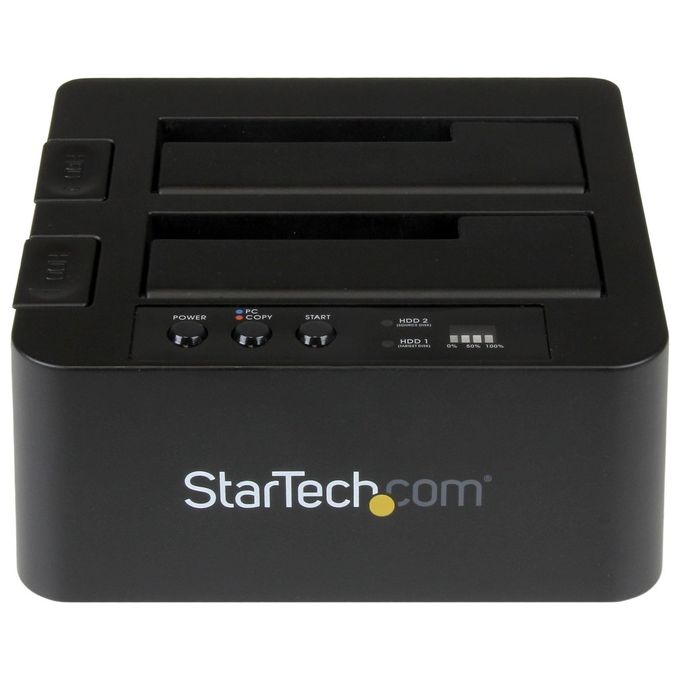 StarTech Duplicatore Disco Rigido 2 Alloggiamenti per 2.5'' e 3.5'' Sata Ssd-Hdds