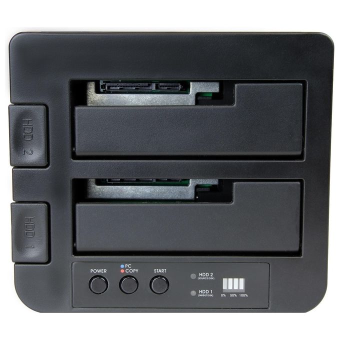 StarTech Duplicatore Disco Rigido 2 Alloggiamenti per 2.5'' e 3.5'' Sata Ssd-Hdds