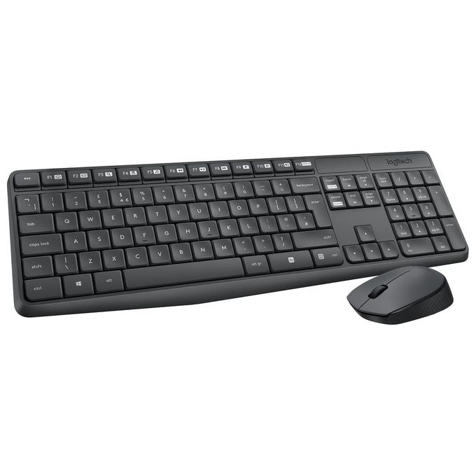 Logitech MK235 Wireless Combo KIT_ Tastiera e Mouse QWERTY Tastiera Italiana Nero-Antracite