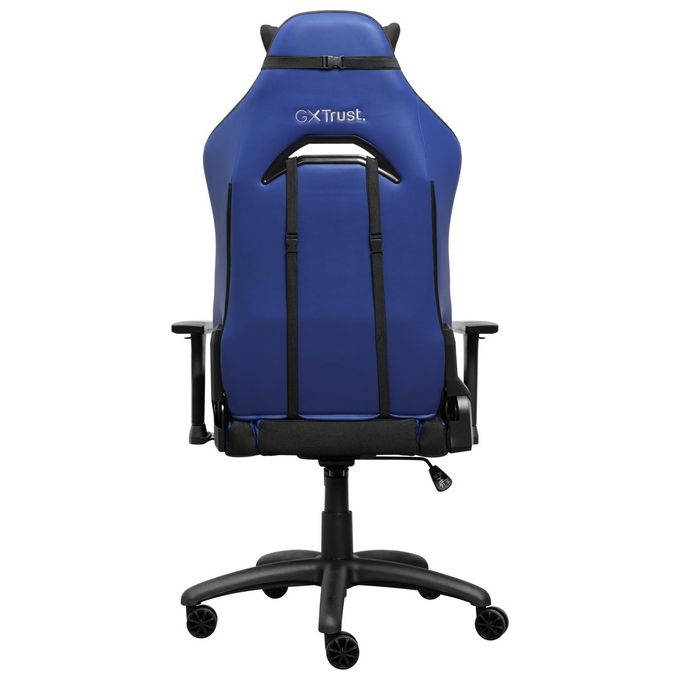 Trust 25131 GXT 714 RUYA Sedia per gaming universale Schienale e braccioli regolabili Pelle sintetica (PU) Legno FSC colore Nero Blu