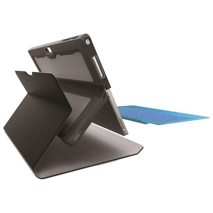 Targus THZ618GL Custodia a Libro per Microsoft Surface Pro 4 12.3'' TPU Resistente agli Urti colore Nero