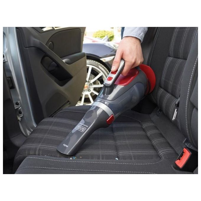 Black+Decker ADV1200 Dustbuster Aspirabriciole per Auto Capacita' 0,6 L Lunghezza Cavo 5 metri Grigio-Rosso