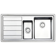 Apell LNP1002ILBC Serie Linear Plus Lavello Acciaio Spazzolato da Incasso Gocciolatoio a Sinistra 1 vasca e 1-2 100x50cm