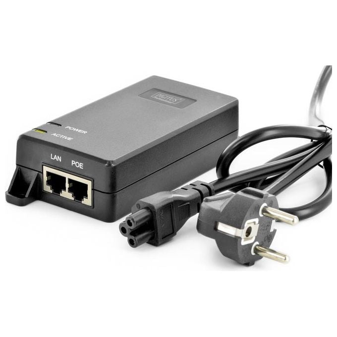 Digitus iniettore poe+ 802.3at, 30 watt per reti