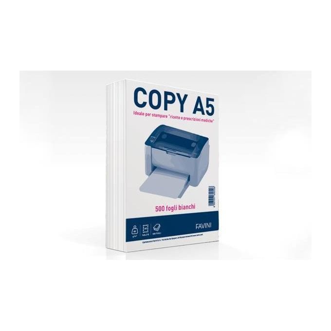 Cartotecnica Favini Confezione 12 Risme A5 80gr 500 Fogli Bianchi
