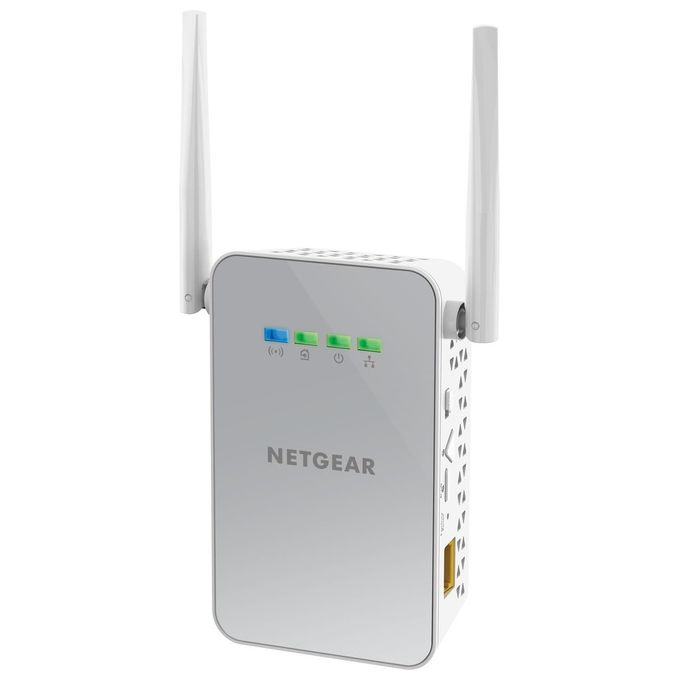 Netgear Plw1000-100Pes Adattatori Powerline Av1000 Wireless Ac Dual Band 2 Porte Gigabit Totali 2 Pezzi Bianco Ethernet