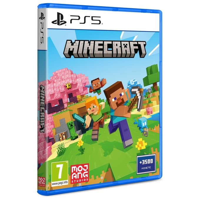 Mojang SWP51057 Minecraft Videogioco PlayStation 5 Edizione Standard con 3500 Monete In-Game PEGI 7