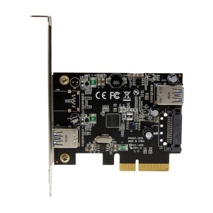Startech.com PEXUSB311EI Scheda Usb 3.1 A 2-Porte 10gbps Usb-A 1x Esterna 1x Interna Pcie
