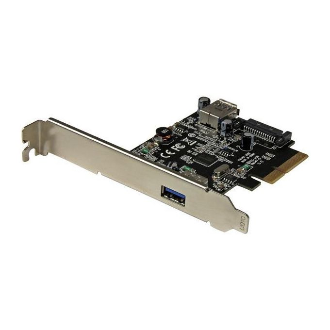 Startech.com PEXUSB311EI Scheda Usb 3.1 A 2-Porte 10gbps Usb-A 1x Esterna 1x Interna Pcie