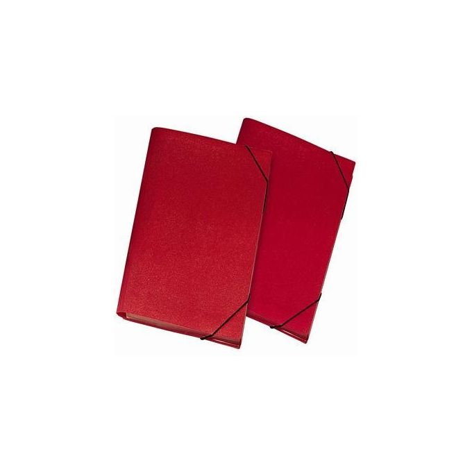 Lebez 2554-R Porta Documenti A4 PP 13 Scomparti Rosso