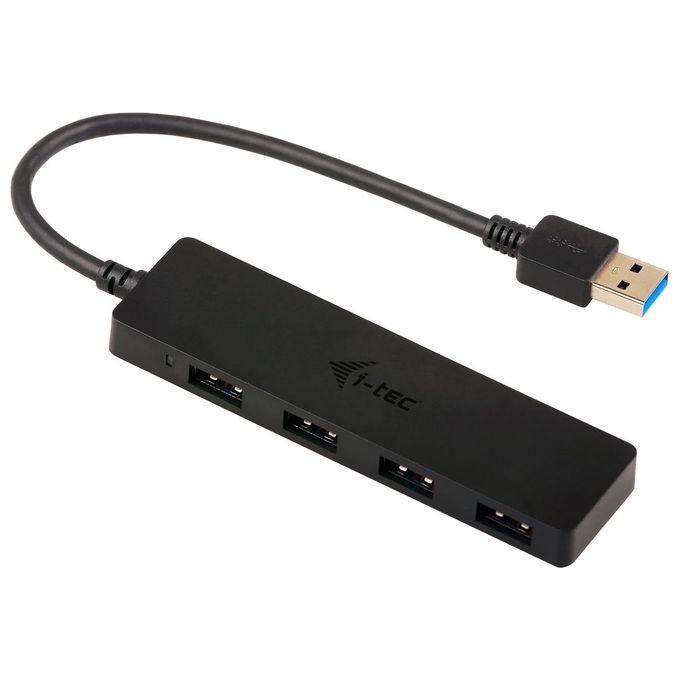 I-Tec Advance U3HUB404 Hub di Interfaccia Usb 3.0 Type-A 5000Mbit-s Nero