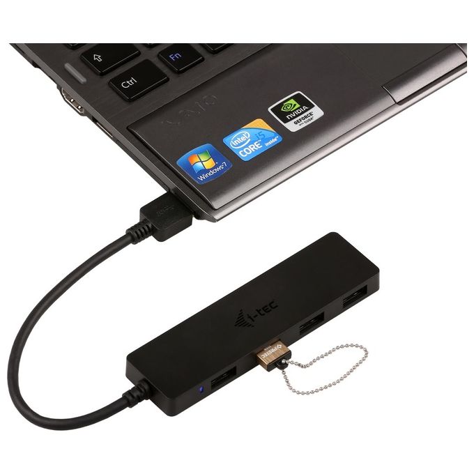 I-Tec Advance U3HUB404 Hub di Interfaccia Usb 3.0 Type-A 5000Mbit-s Nero