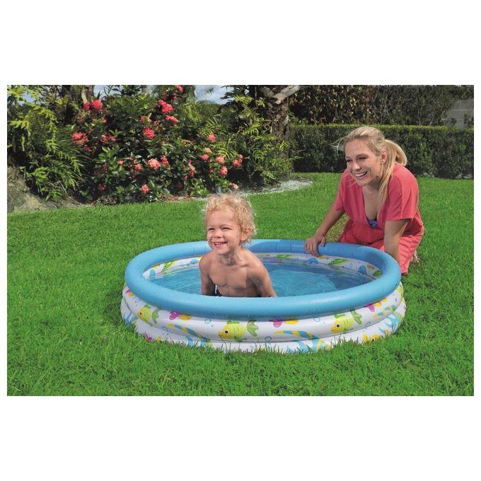 Piscina Ocean-Life 51008 Tonda 3 Anelli 102x25 cm