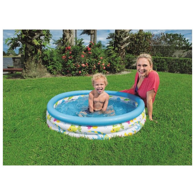 Piscina Ocean-Life 51008 Tonda 3 Anelli 102x25 cm