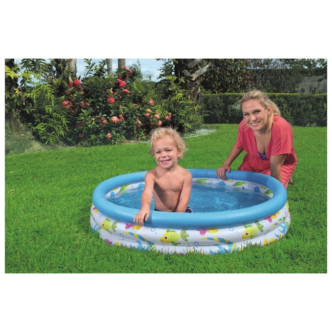 Piscina Ocean-Life 51008 Tonda 3 Anelli 102x25 cm