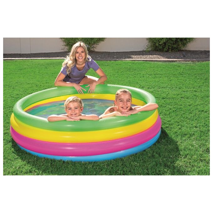 Bestway 51117 Piscina Tonda Arcobaleno 157 H 46