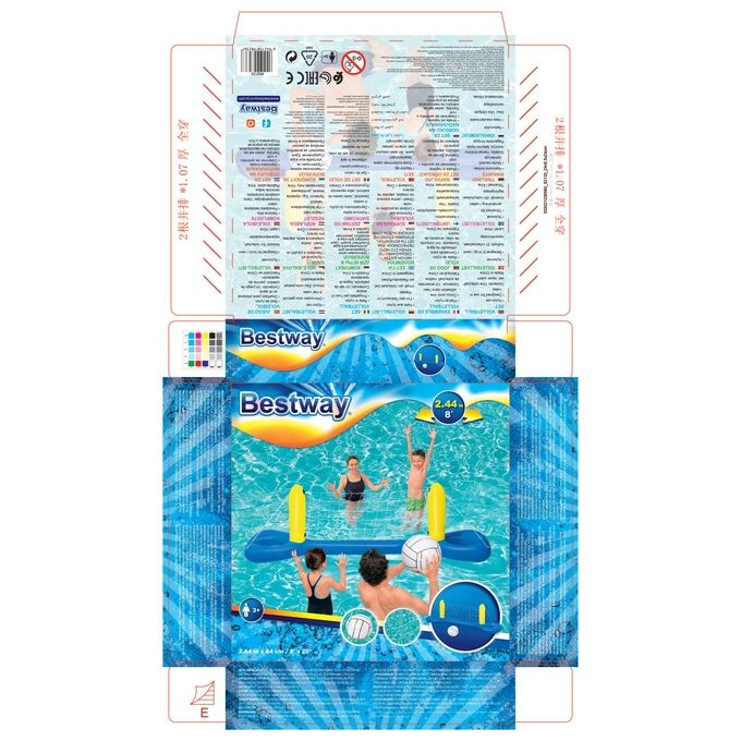 Bestway Rete Volley Gonfiabile 244 H 64