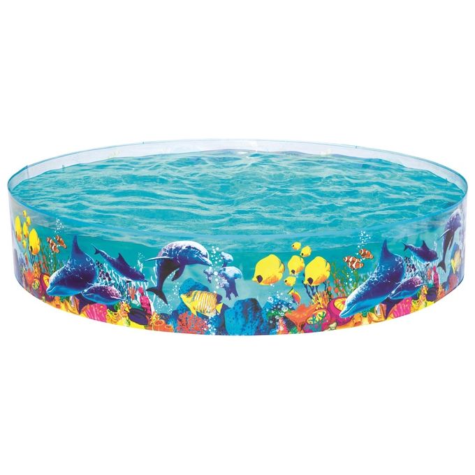 Bestway piscina gonfiabile rotonda per bambini 1612 l multicolore 3 anni 55031