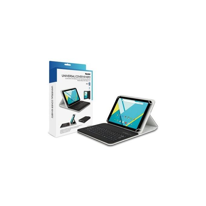 Hamlet Cover Similpelle 10,1''  con Tastiera Bluetooth