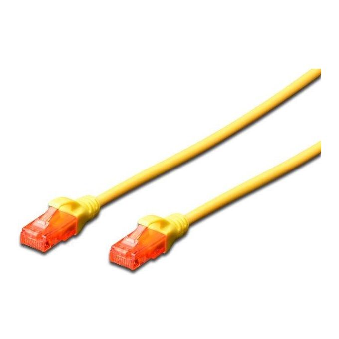 Digitus cavo rete utp cat 6 non schermato mt 1 giallo