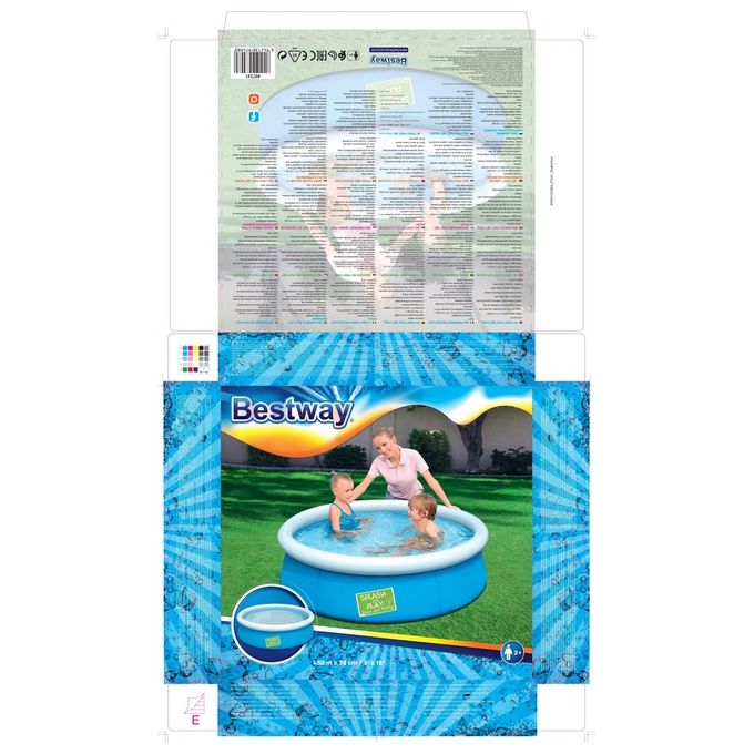 Bestway Piscina First Fast Pool Tonda 152 H 38