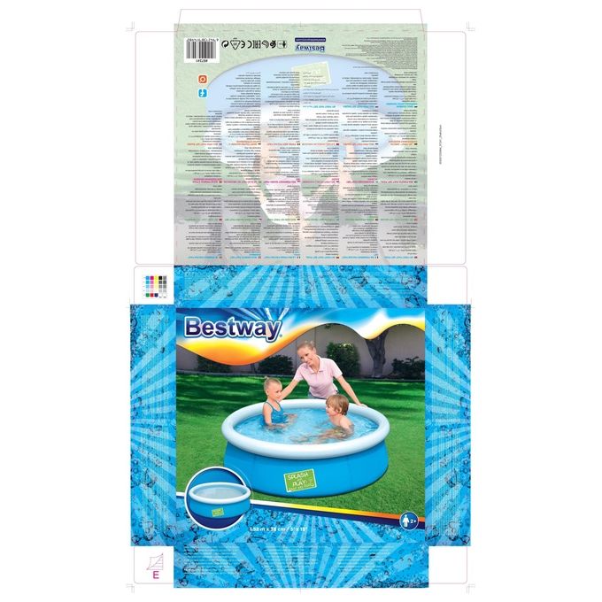 Bestway 57241 - La Mia Prima Piscina Fast Set colori assortiti