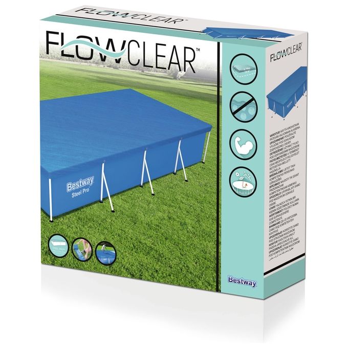 Bestway Custodia Piscina in Polietilene Blu per Piscine fino a 4m