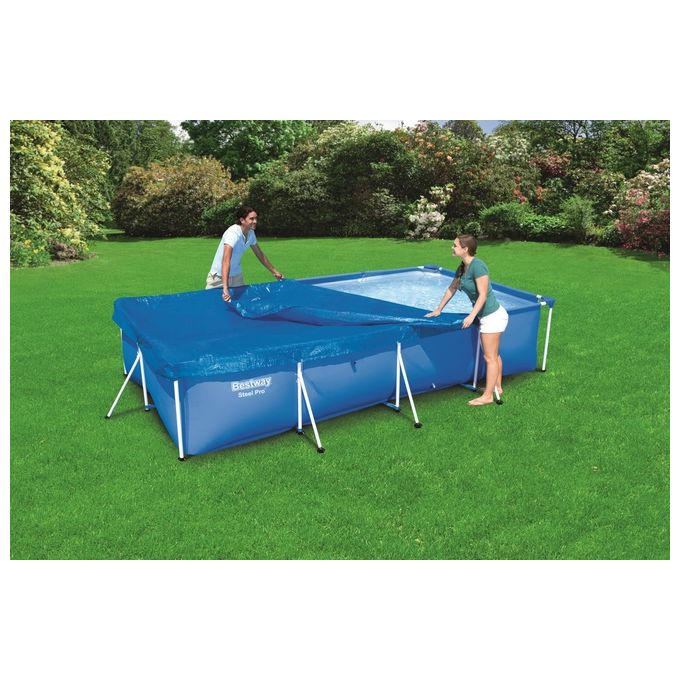 Bestway Custodia Piscina in Polietilene Blu per Piscine fino a 4m