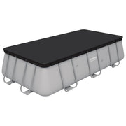Bestway 58232 Telo Copripiscina Power Steel Rettangolare 396x185 cm Piscine 404x201 412x201 cm colore Nero