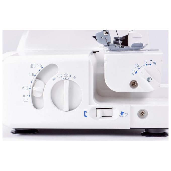 Gritzner 788 Serie Overlock Macchina da Cucire Overlock 2-3-4 Fili Trasporto Differenziale Braccio Libero 1300 punti-min colore Bianco