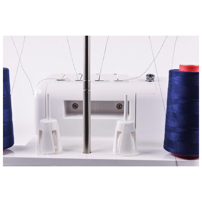 Gritzner 788 Serie Overlock Macchina da Cucire Overlock 2-3-4 Fili Trasporto Differenziale Braccio Libero 1300 punti-min colore Bianco