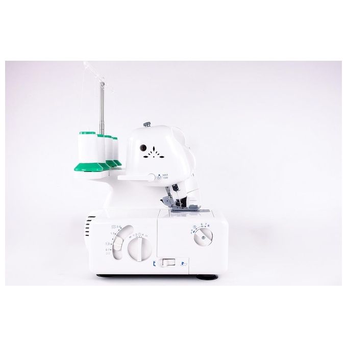 Gritzner 788 Serie Overlock Macchina da Cucire Overlock 2-3-4 Fili Trasporto Differenziale Braccio Libero 1300 punti-min colore Bianco