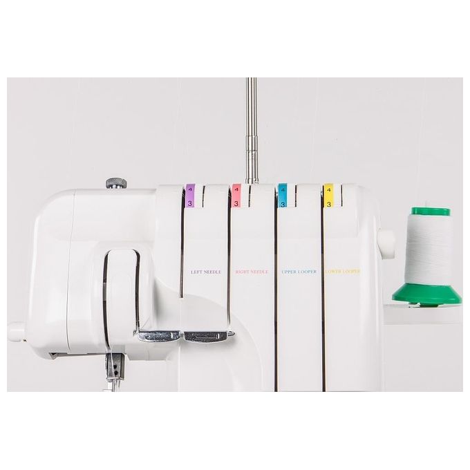 Gritzner 788 Serie Overlock Macchina da Cucire Overlock 2-3-4 Fili Trasporto Differenziale Braccio Libero 1300 punti-min colore Bianco