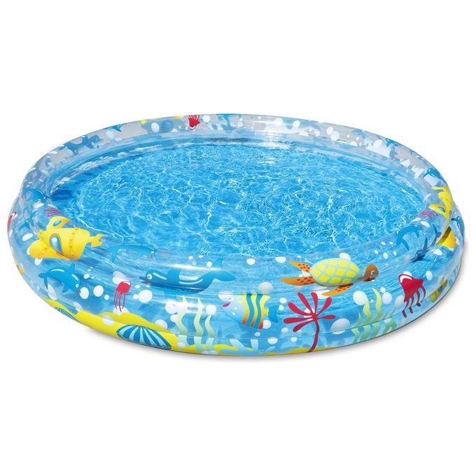 Bestway 51004 Deep Dive Piscina Gonfiabile per Bambini 3 Anelli 152x30 cm 282 L colore Blu