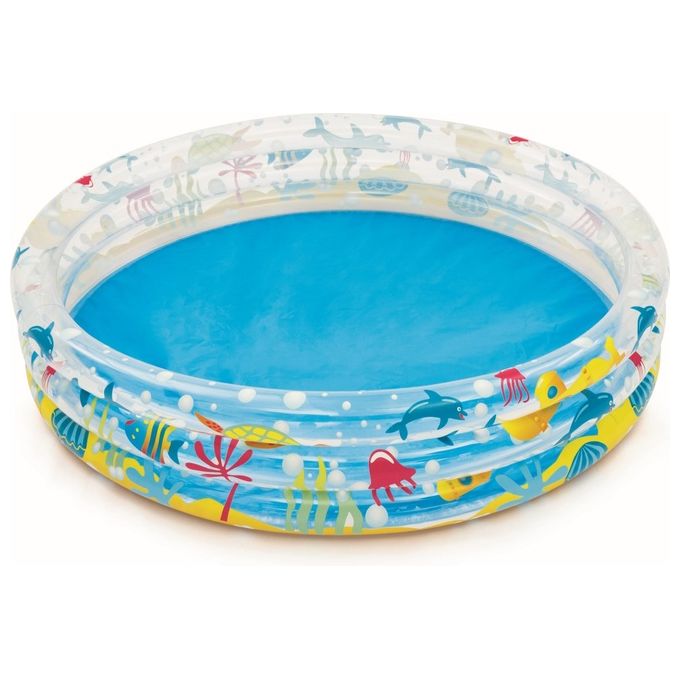 Bestway 51004 Deep Dive Piscina Gonfiabile per Bambini 3 Anelli 152x30 cm 282 L colore Blu