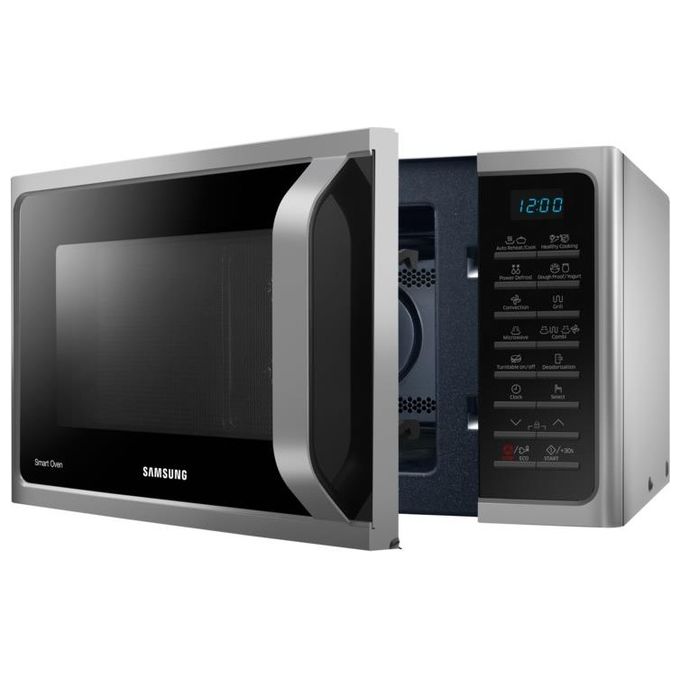 Samsung MC28H5015AS Smart Oven Forno a Microonde con Grill Capacita' 28 Litri Potenza 900 W Display LED Silver