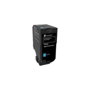 Lexmark 74C20C0 Cartuccia Toner Originale Resa 3000 pagine Tecnologia Stampa Laser compatibilita' CS720de CS725de CX725de colore Ciano