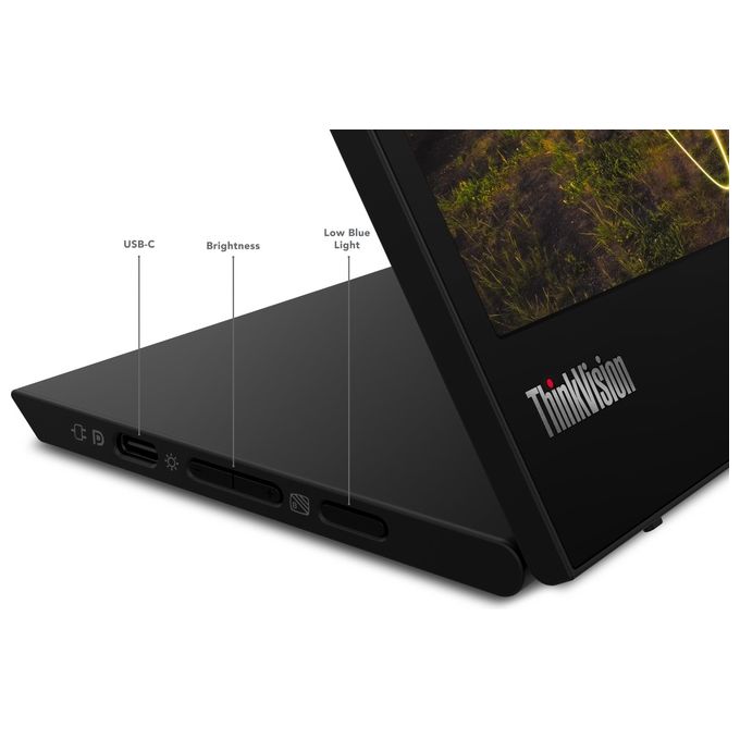 Lenovo 62CAUAT1WL ThinkVision M15 Monitor Portatile 15,6'' Full HD IPS 1920x1080 60Hz USB-C colore Nero