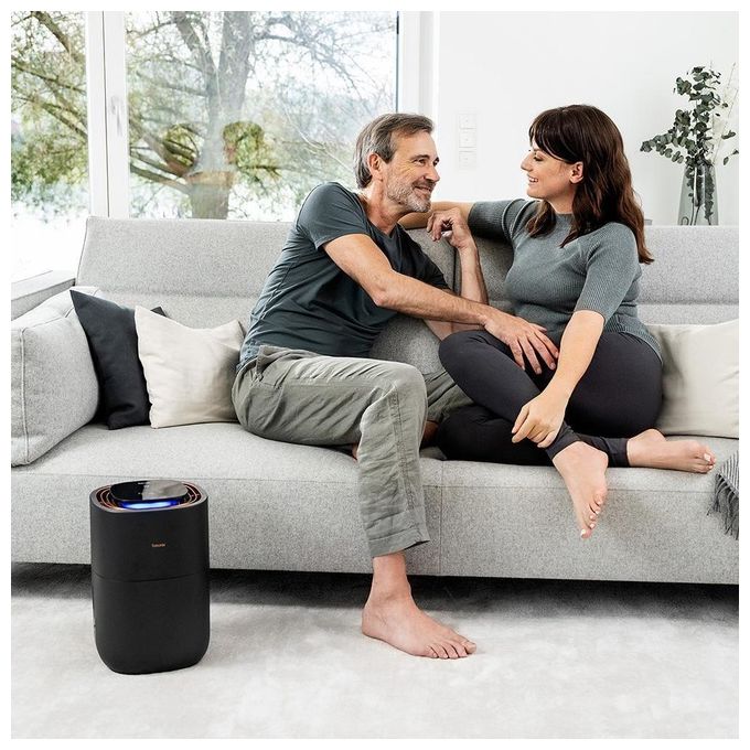 Beurer LB 300 PLUS Umidificatore d'Aria Evaporazione Naturale 3 L 300 ml-h 26W per ambienti fino a 45 m² colore Nero