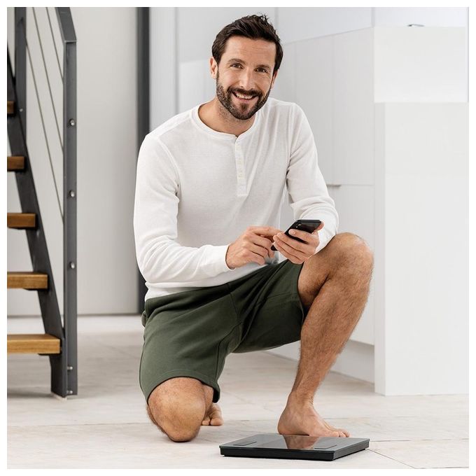 Beurer BF500BT Super Black Edition Bilancia Pesapersone Diagnostica Bluetooth 8 utenti 180 Kg colore Nero